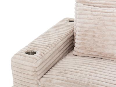 Cuddler Sofa Chaise in Taupe - C-CUDDLER-T-K