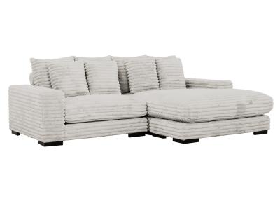 Cuddler Sofa Chaise in Grey - C-CUDDLER-GRY-K