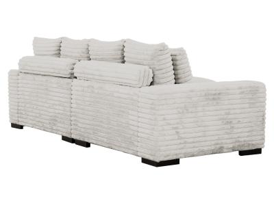 Cuddler Sofa Chaise in Grey - C-CUDDLER-GRY-K