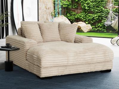Cuddler Oversized Chaise in Taupe - C-CUDDLER-TAU-OC