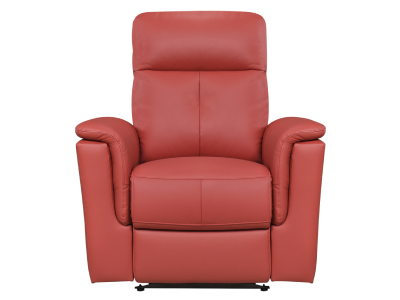 Mazin Furniture Power Glider Leather Match Recliner in Red - M-9620PRED-1G