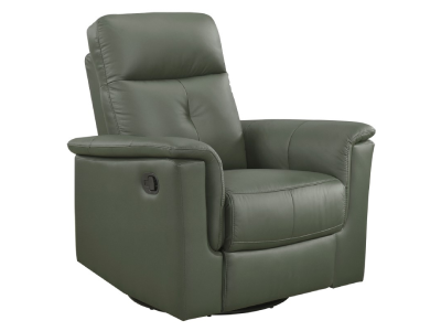 Mazin Furniture Power Glider Leather Match Recliner in Green - M-9620PGRN-1G
