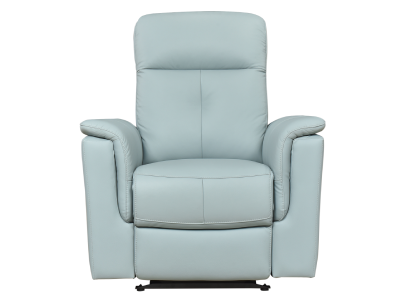 Mazin Furniture Power Glider Leather Match Recliner in Sky Blue - M-9620PBLU-1G