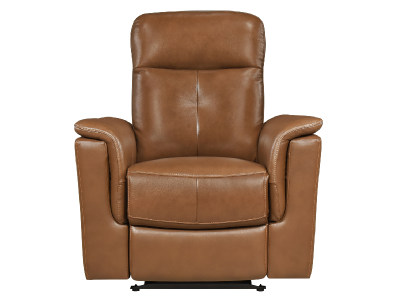 Mazin Furniture Power Glider Leather Match Recliner in Brown - M-9620PBRW-1G
