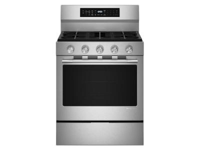 30" Kitchenaid 5.0 Cu. Ft. Smart Freestanding Gas Range with Convection Cooking Modes - KFGS530SPS