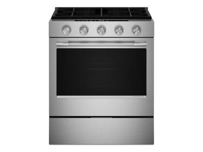 30" KitchenAid 5.0 Cu. Ft. Smart Slide-in Gas Range with Convection Cooking Modes - KSGS330SPS