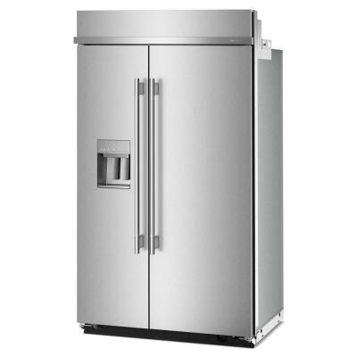 48" Kitchenaid 29.4 Cu. Ft Built-In Side-by-Side Refrigerator - KBSD748SPS