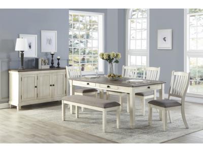 Country Chic Collection Dining Table with Drawers - 5627NWS-72