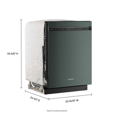24" KitchenAid 44 dBA Third Rack Dishwasher with ProDry System - KDFS424SJP