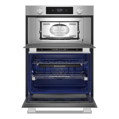 30" Kitchenaid Smart Combo Wall Oven with Assisted Cooking Modes - KOEC730SPS
