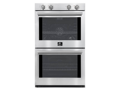 30" Forno Vomero Double Wall Oven with 10 Cu. Ft. 7100 Watts Convection Oven with Mechanical Control in Stainless-Steel - FBOEL1324-30