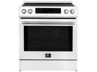 30" Forno Espresso Donatello Slide-In Induction Range White - FFSIN0905-30WHT