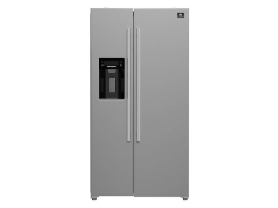 36" Forno 20 Cu. Ft. Salerno Side by Side Stainless Steel Refrigerator with Ice Maker - FFRBI1844-36SB