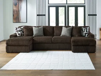 Midnight-Madness 3-Piece Sectional with Chaises - 98104S5