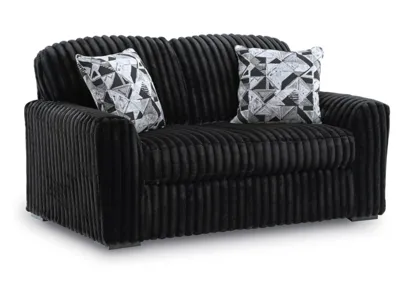 Ashley Midnight-Madness Loveseat in Onyx - 9810335
