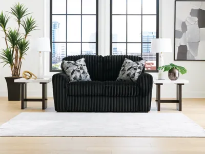 Ashley Midnight-Madness Loveseat in Onyx - 9810335