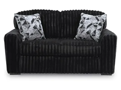 Ashley Midnight-Madness Loveseat in Onyx - 9810335