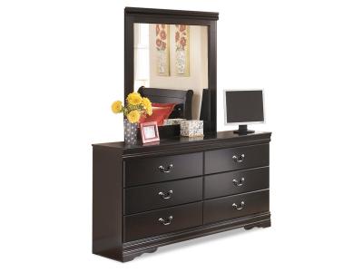 Signature Design by Ashley Huey Vineyard Full Sleigh Bed, Dresser, Mirror and Nightstand - B128B20