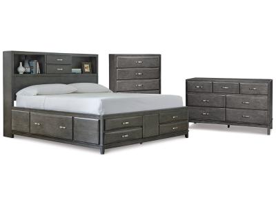 Signature Design by Ashley Caitbrook Queen Storage Bed, Dresser and Chest - B476B8