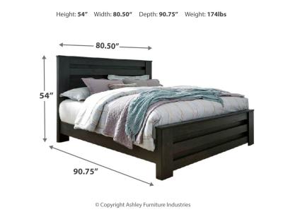 Signature Design by Ashley Brinxton King Panel Bed, Dresser, Mirror and Nightstand - B249B8