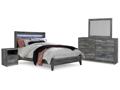 Signature Design by Ashley Baystorm Queen Panel Bed, Dresser, Mirror and Nightstand - B221B17