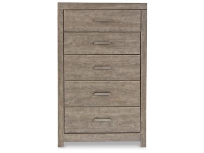 Signature Design by Ashley Culverbach Queen Panel Bed with Dresser and Mirror, Chest and 2 Nightstands - B070B13