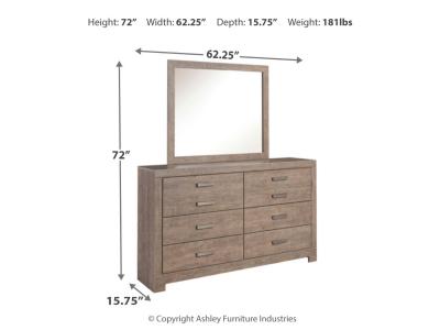 Signature Design by Ashley Culverbach Queen Panel Bed with Dresser and Mirror, Chest and 2 Nightstands - B070B13