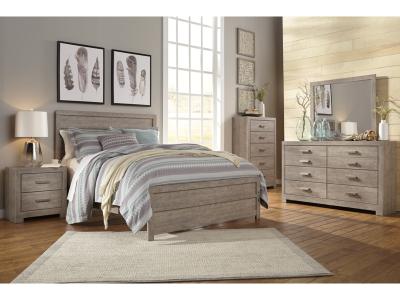 Signature Design by Ashley Culverbach Queen Panel Bed with Dresser and Mirror, Chest and 2 Nightstands - B070B13