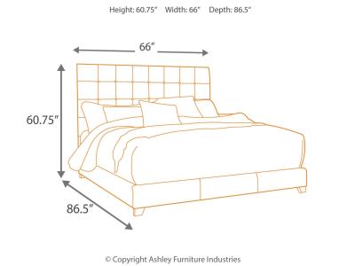 Signature Design by Ashley Dolante Queen Upholstered Bed with Chest of Drawers and Nightstand - B130B7