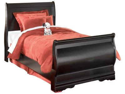 Signature Design by Ashley Huey Vineyard Twin Sleigh Bed with Dresser and Mirror - B128B7