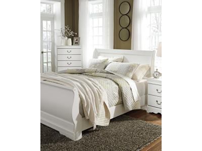 Signature Design by Ashley Anarasia Queen Sleigh Bed with Chest of Drawers and Nightstand - B129B12