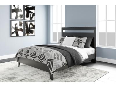 Signature Design by Ashley Finch Queen Panel Platform Bed with Dresser and Nightstand - EB3392B4