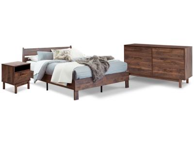 Signature Design by Ashley Calverson Queen Panel Platform Bed with Dresser and Nightstand - EB3660B3