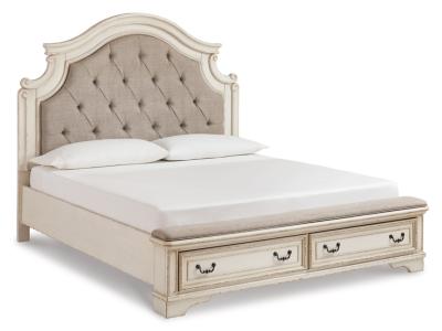 Signature Design by Ashley Realyn California King Upholstered Bed, Dresser, Mirror and Chest - B743B25