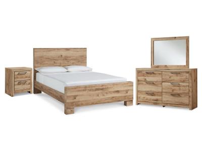 Signature Design by Ashley Hyanna Queen Panel Bed with Dresser, Mirror and 1 Nightstand - B1050B14