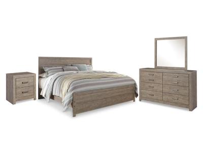 Signature Design by Ashley Culverbach King Panel Bed, Dresser, Mirror and Nightstand - B070B15