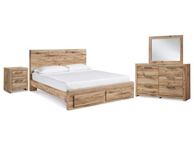 Signature Design by Ashley Hyanna Queen Panel Storage Bed, Dresser, Mirror and Nightstand - B1050B15