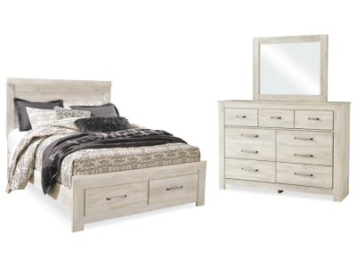 Signature Design by Ashley Bellaby Queen Panel Storage Bed, Dresser and Mirror - B331B5