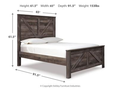 Signature Design by Ashley Wynnlow Queen Crossbuck Panel Bed, Dresser, Mirror, and Nightstand - B440B24