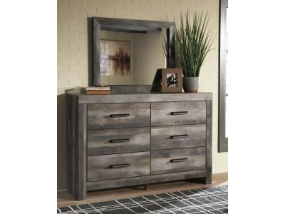 Signature Design by Ashley Wynnlow Queen Crossbuck Panel Bed, Dresser, Mirror, and Nightstand - B440B24