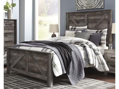Signature Design by Ashley Wynnlow Queen Crossbuck Panel Bed, Dresser, Mirror, and Nightstand - B440B24