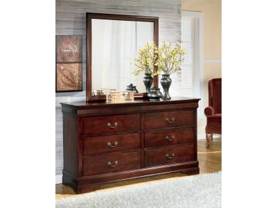 Signature Design by Ashley Alisdair Queen Sleigh Bed, Dresser, Mirror, and Nightstand - B376B14