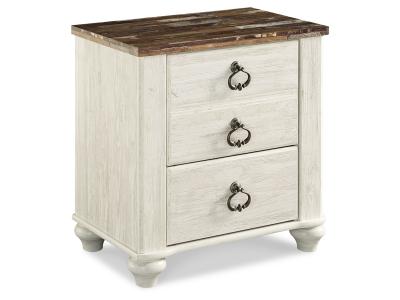 Signature Design by Ashley Willowton King Panel Bed, Dresser, Mirror, and Nightstand - B267B38