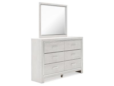 Signature Design by Ashley Altyra King Upholstered Panel Bed, Dresser, Mirror, and Nightstand - B2640B34