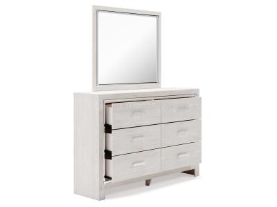 Signature Design by Ashley Altyra King Upholstered Panel Bed, Dresser, Mirror, and Nightstand - B2640B34