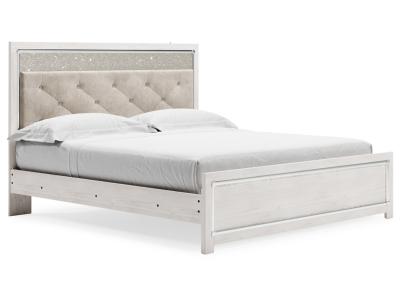 Signature Design by Ashley Altyra King Upholstered Panel Bed, Dresser, Mirror, and Nightstand - B2640B34