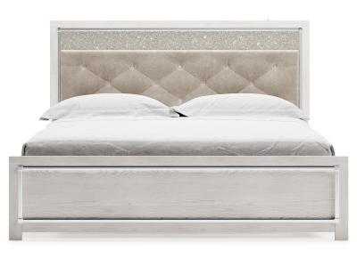 Signature Design by Ashley Altyra King Upholstered Panel Bed, Dresser, Mirror, and Nightstand - B2640B34