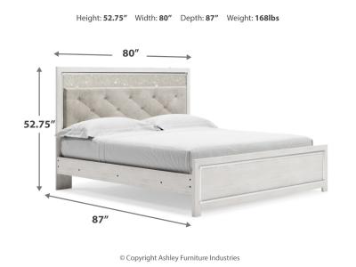 Signature Design by Ashley Altyra King Upholstered Panel Bed, Dresser, Mirror, and Nightstand - B2640B34