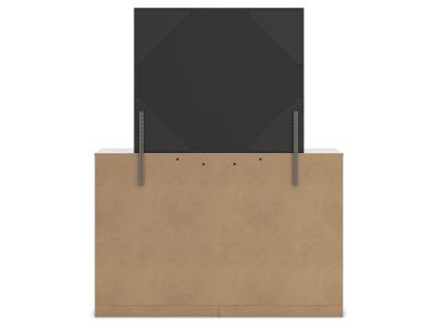 Signature Design by Ashley Altyra Queen Upholstered Panel Bed, Dresser, Mirror, and Nightstand - B2640B33