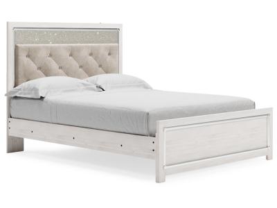 Signature Design by Ashley Altyra Queen Upholstered Panel Bed, Dresser, Mirror, and Nightstand - B2640B33